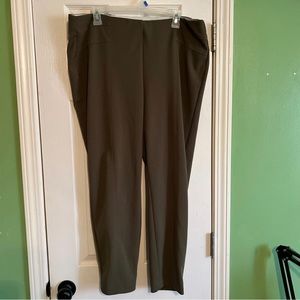 Women's SOHO Apparel Ltd Elastic Band Olive Green Pants XL
